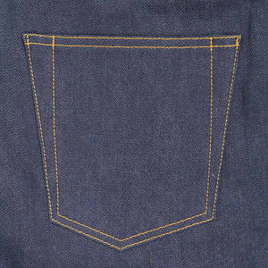 DSIDE PRODUCTS Pocket mit hidden rivets auf Raw Selvage Denim Jeans.